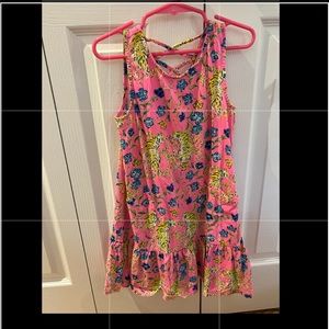 Lilly Pulitzer kids pink cheetah dress